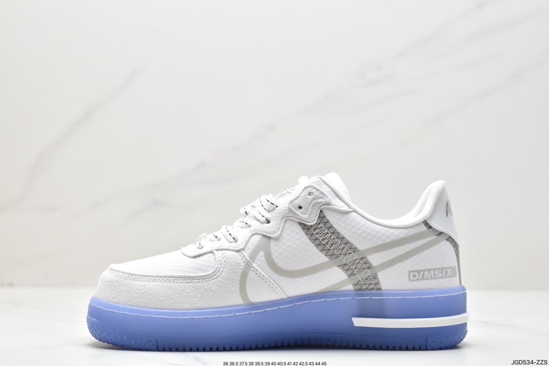 180 Nike Air Force 1 React QS 骨白 冰蓝 CQ8879-100