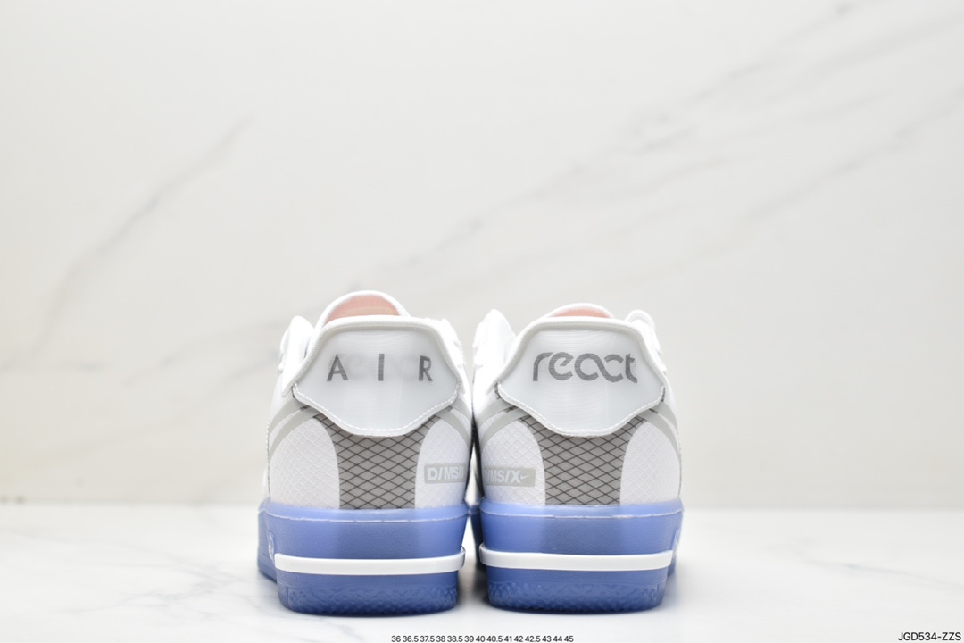 180 Nike Air Force 1 React QS 骨白 冰蓝 CQ8879-100