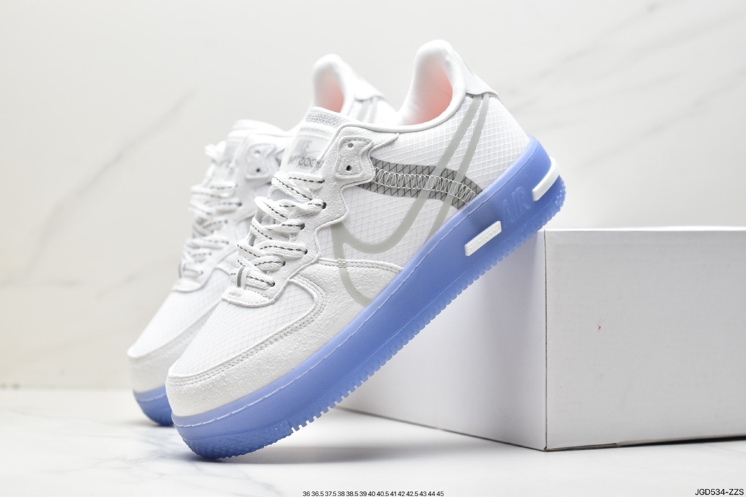 180 Nike Air Force 1 React QS 骨白 冰蓝 CQ8879-100