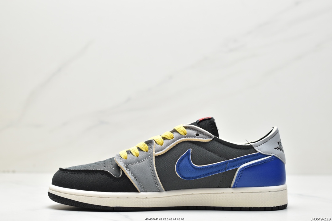 170 原装Air Jordan 1 Retro Low OG EX 黑灰红 DV0982-006