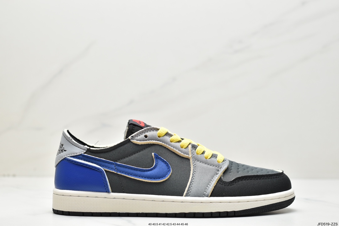 170 原装Air Jordan 1 Retro Low OG EX 黑灰红 DV0982-006