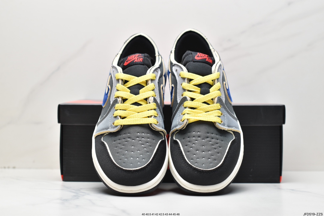 170 原装Air Jordan 1 Retro Low OG EX 黑灰红 DV0982-006