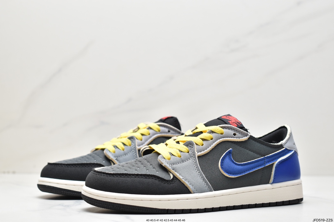 170 原装Air Jordan 1 Retro Low OG EX 黑灰红 DV0982-006