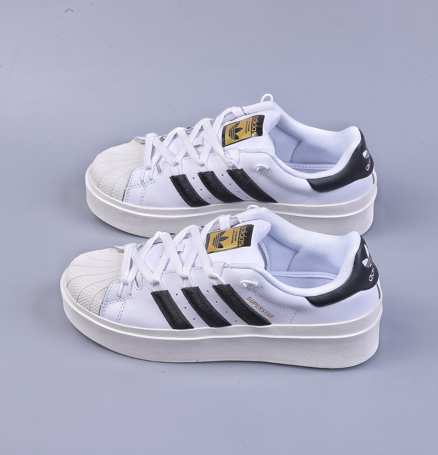 Adidas Superstar Bonega W thick-soled shell toe heightening low-top series GY5250