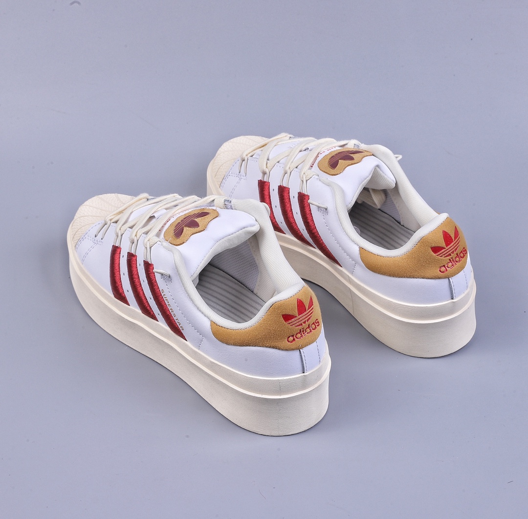 Adidas Superstar Bonega W thick-soled shell toe heightening low-cut series GY6793