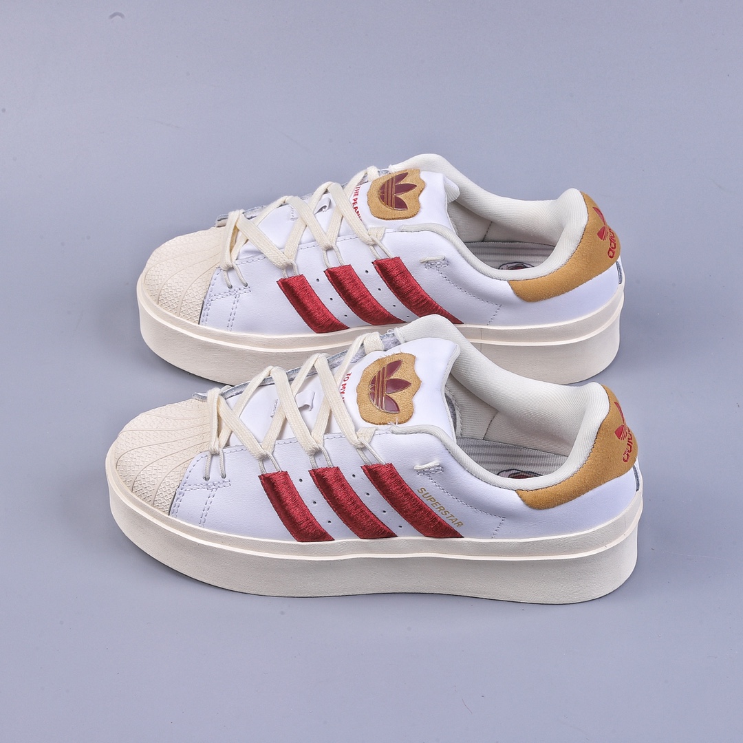 Adidas Superstar Bonega W thick-soled shell toe heightening low-cut series GY6793