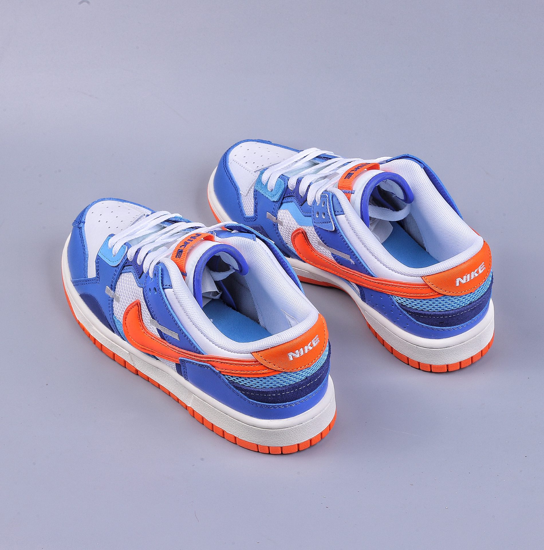 200 Nike Dunk Scrap 拼接 缝合怪 白蓝橙 DM0128-100