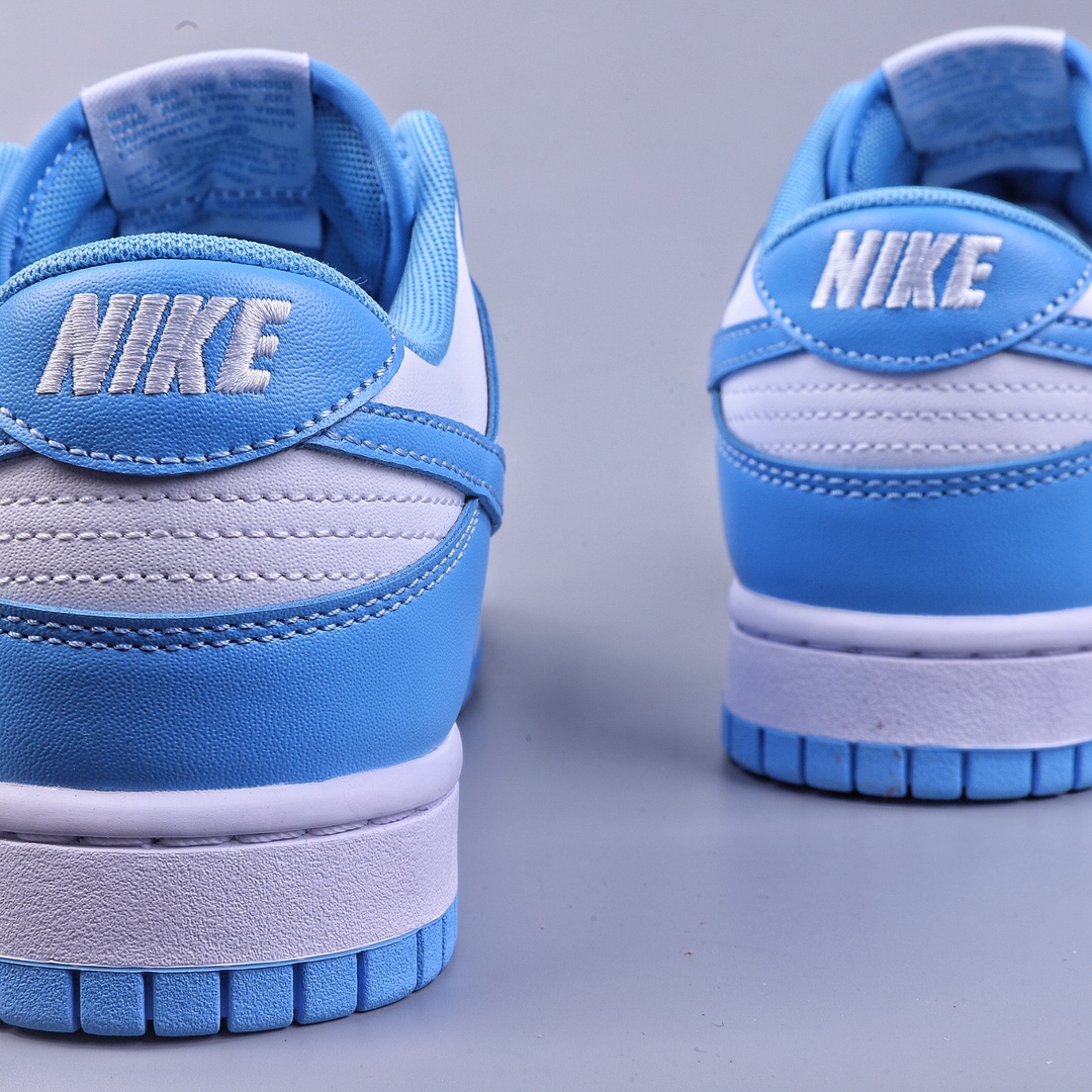 200 RS版Nk Dunk Low ”University Blue” 白蓝色 北卡白蓝 扣篮系列低帮休闲运动滑板鞋 DD1391-102