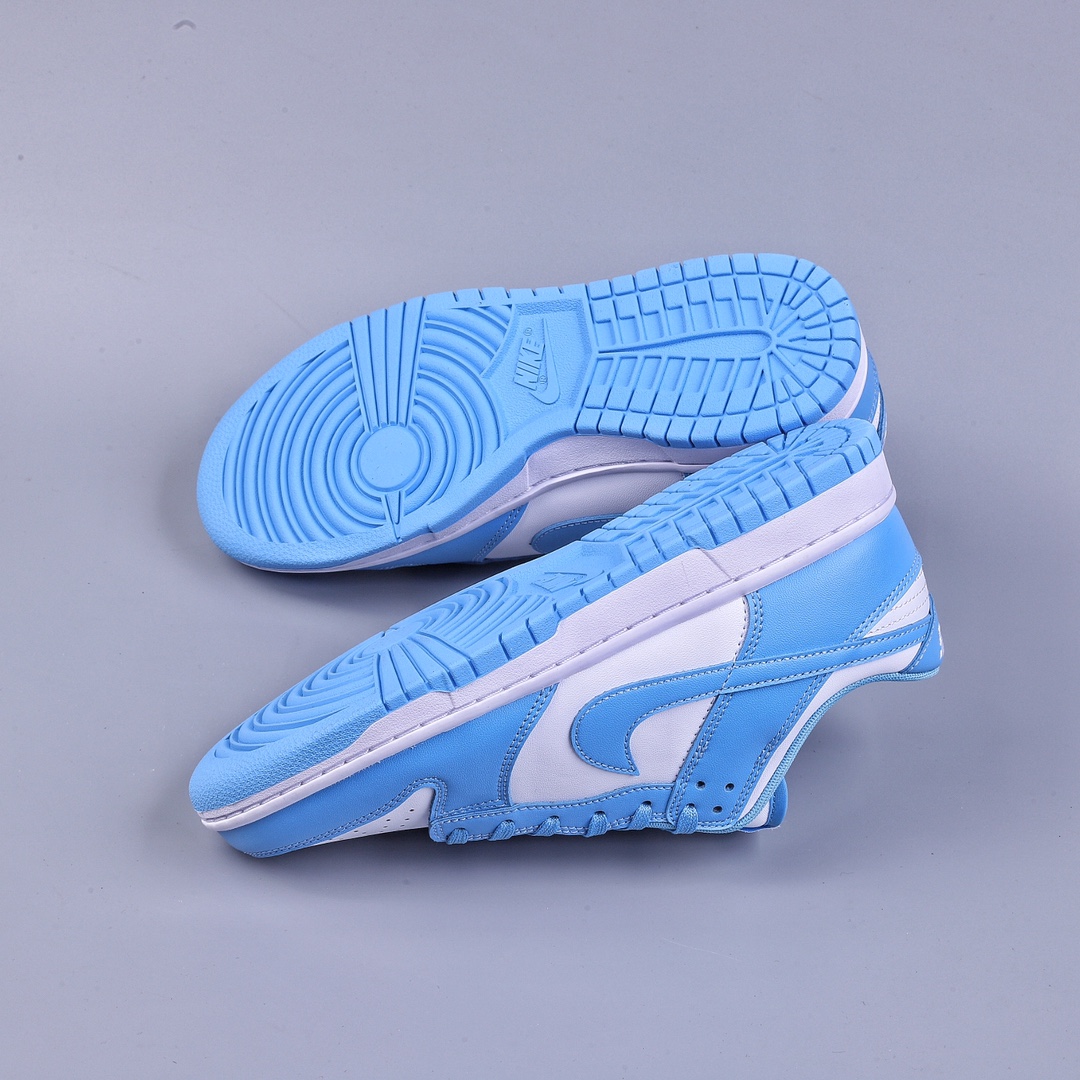 200 RS版Nk Dunk Low ”University Blue” 白蓝色 北卡白蓝 扣篮系列低帮休闲运动滑板鞋 DD1391-102