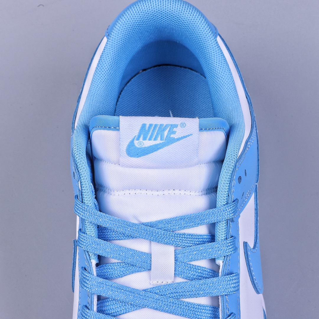 200 RS版Nk Dunk Low ”University Blue” 白蓝色 北卡白蓝 扣篮系列低帮休闲运动滑板鞋 DD1391-102