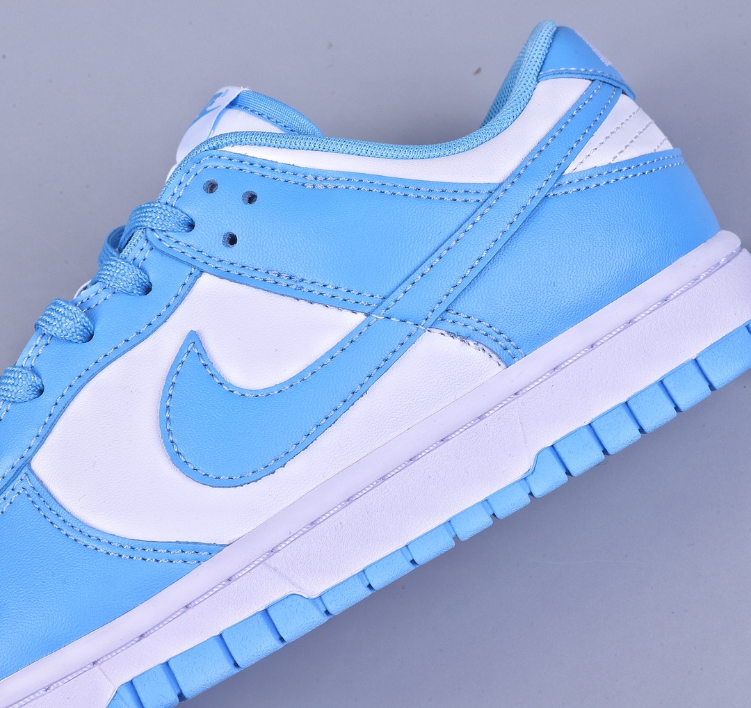 200 RS版Nk Dunk Low ”University Blue” 白蓝色 北卡白蓝 扣篮系列低帮休闲运动滑板鞋 DD1391-102