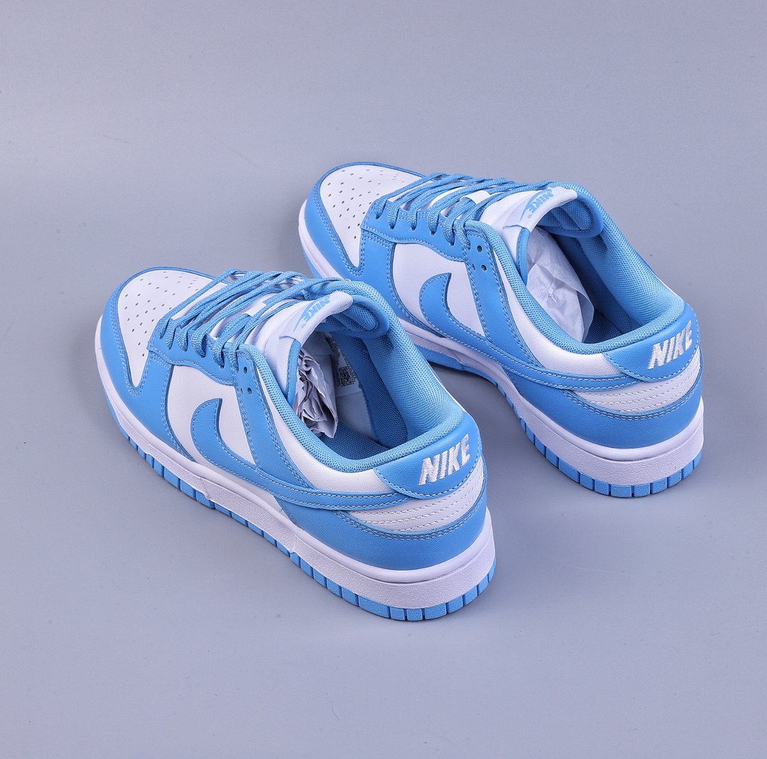 200 RS版Nk Dunk Low ”University Blue” 白蓝色 北卡白蓝 扣篮系列低帮休闲运动滑板鞋 DD1391-102
