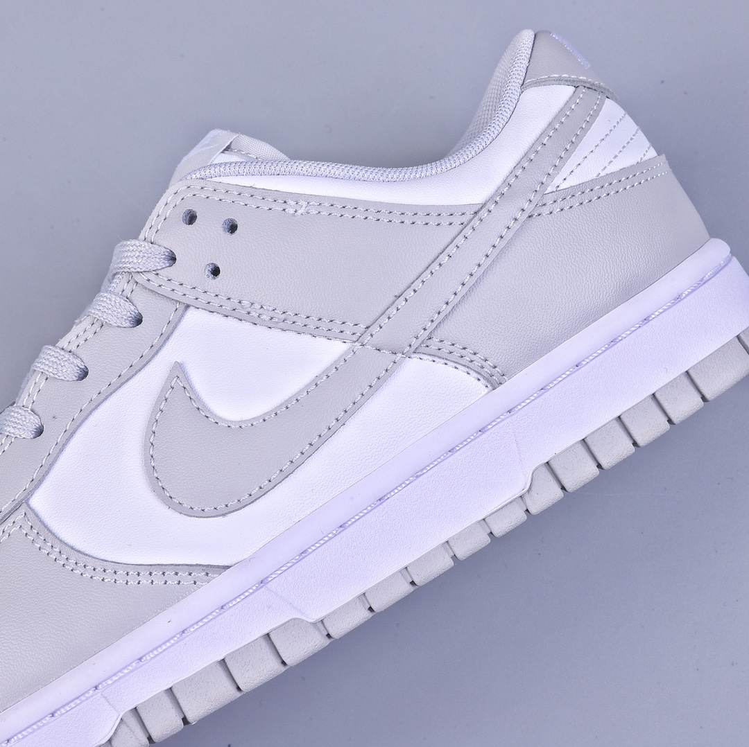 200 RS版Nk SB Dunk Low ”Grey Fog” 白灰色 SB扣碎篮板时尚休闲板鞋 DD1391-103