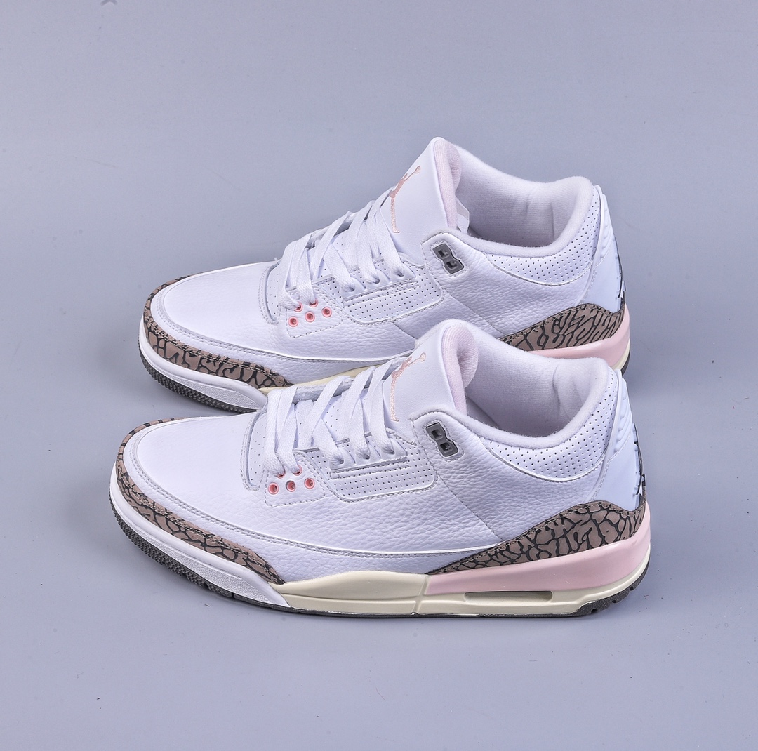 280 R版Air Jordan AJ3 Retro 樱花粉 CK9246-102