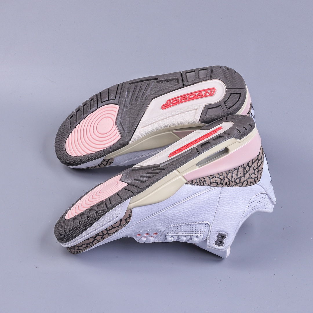 280 R版Air Jordan AJ3 Retro 樱花粉 CK9246-102