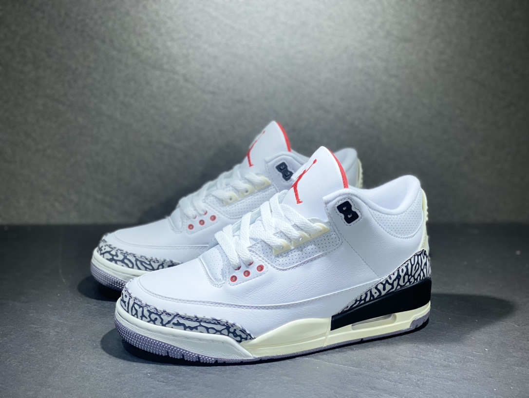 400 Air Jordan 3 AJ3 Retro AJ3白水泥 篮球鞋 DN3707-100