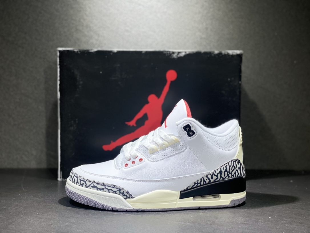 400 Air Jordan 3 AJ3 Retro AJ3白水泥 篮球鞋 DN3707-100