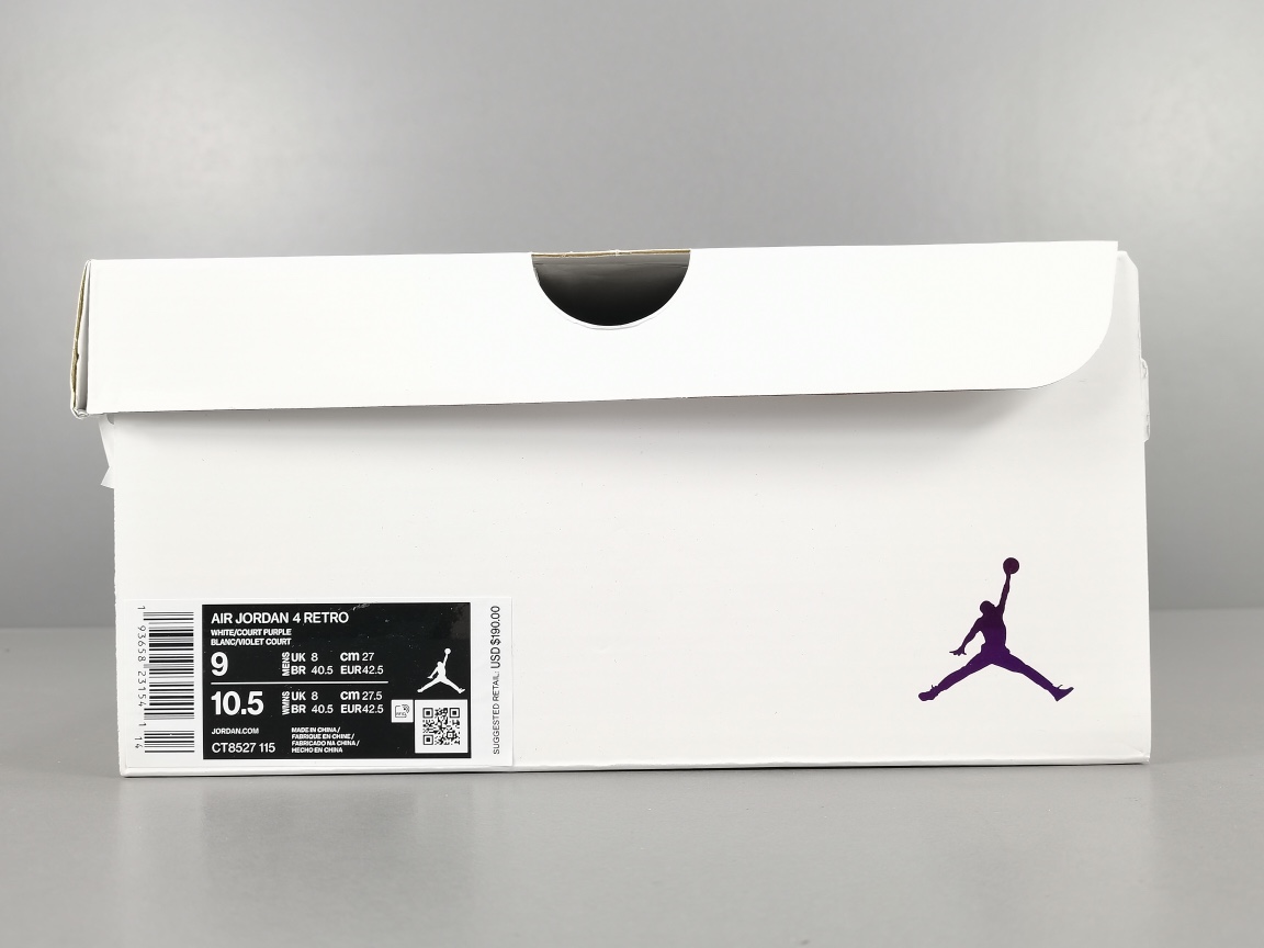 AJ4白紫尺码36-47.5总裁OG