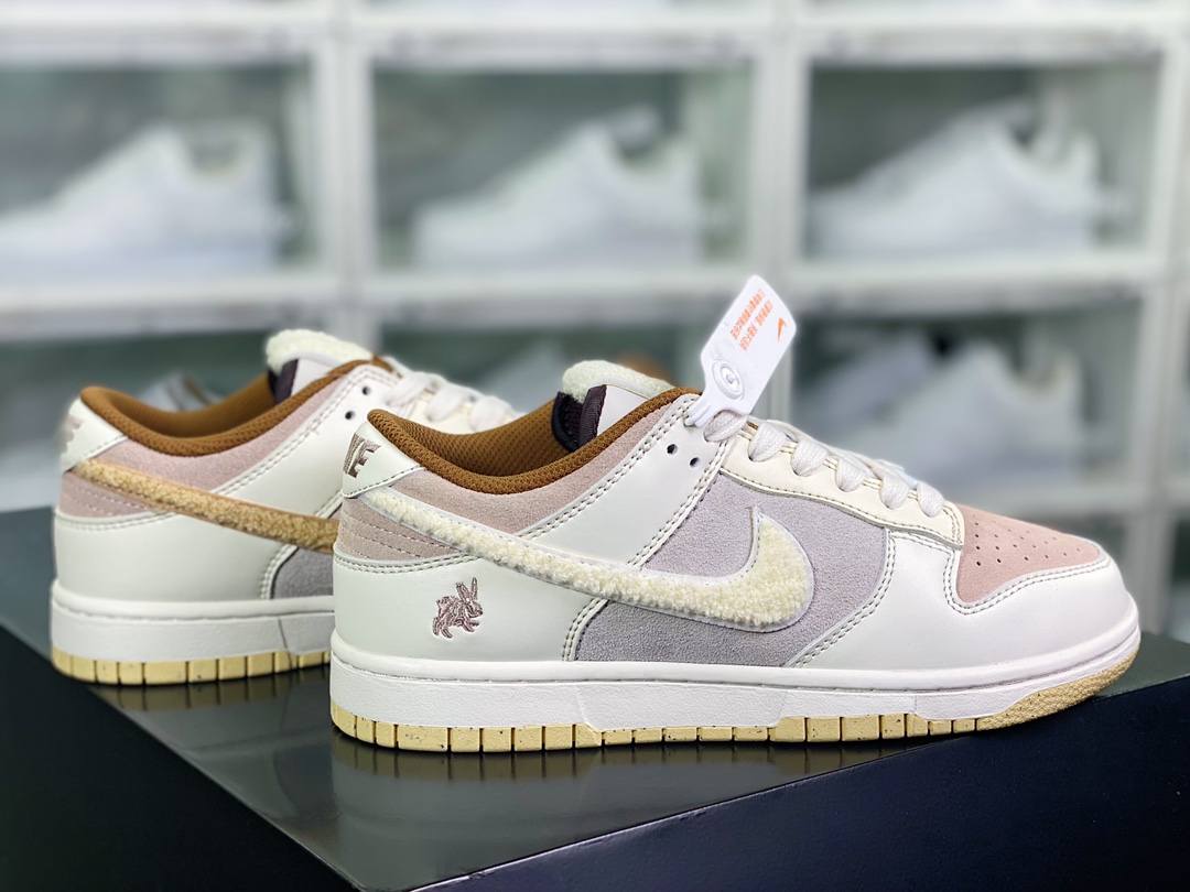 220 SB Dunk Low”Year of the Rabbit”扣篮系列低帮板板鞋“浅棕米白穗兔”FD4203-211