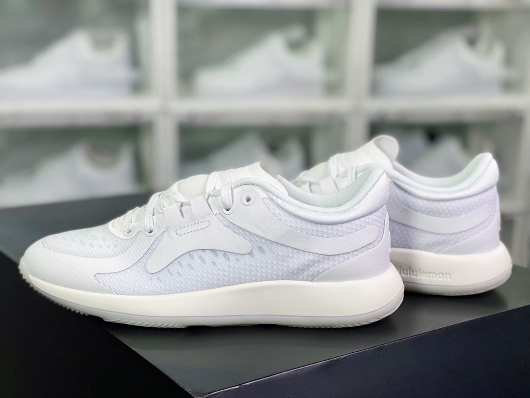 Lululemon W Chargefeel Workout Low Chucky Series Low-top Jogging Shoes ”Mesh Pure White” LW9EF3S