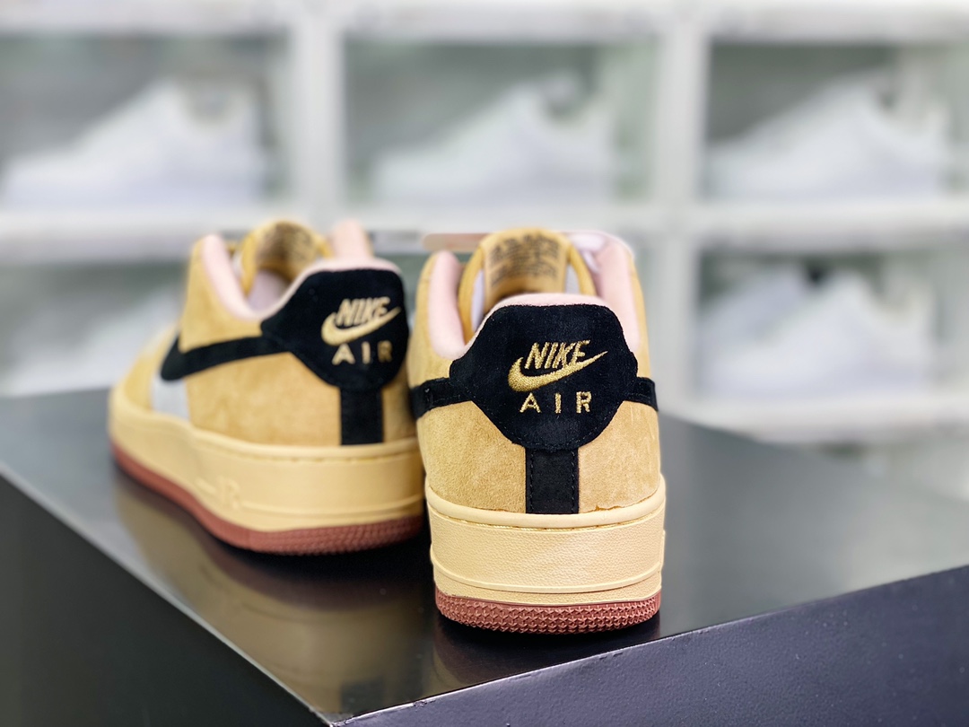 260 Air Force 1′07 Low Suede”Wheat/Grey/Black”空军一号经典低帮板鞋“麂皮麦黄浅灰黑”DE0099-004