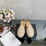 High-End Designer
 Prada Good
 Shoes Espadrilles Embroidery Cowhide Sheepskin Straw Woven Spring Collection