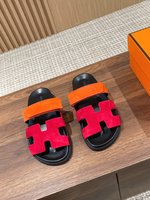 Hermes Fashion
 Shoes Slippers AAA Replica Designer
 Splicing