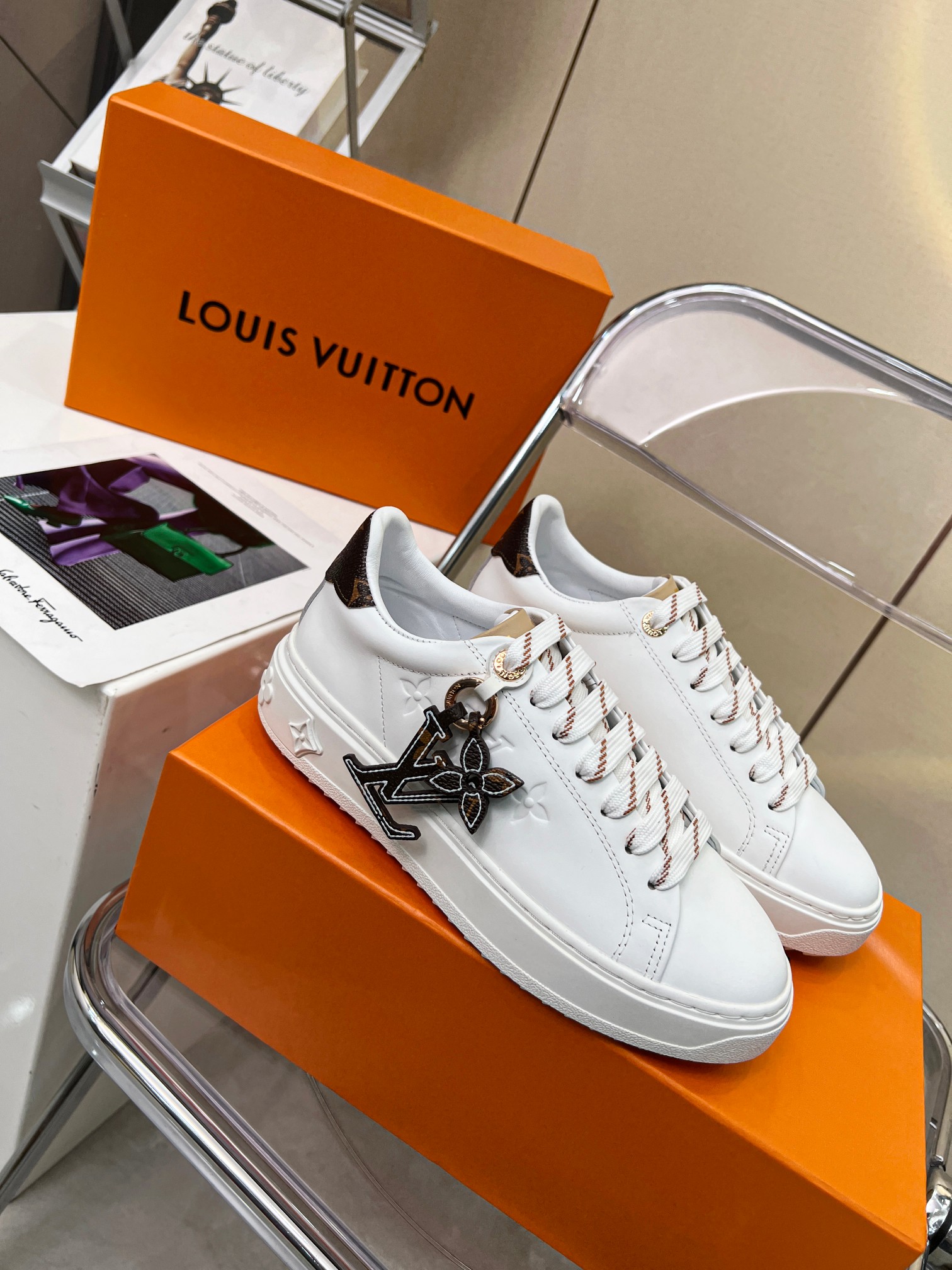 Louis Vuitton Shoes Sneakers Cowhide Sweatpants