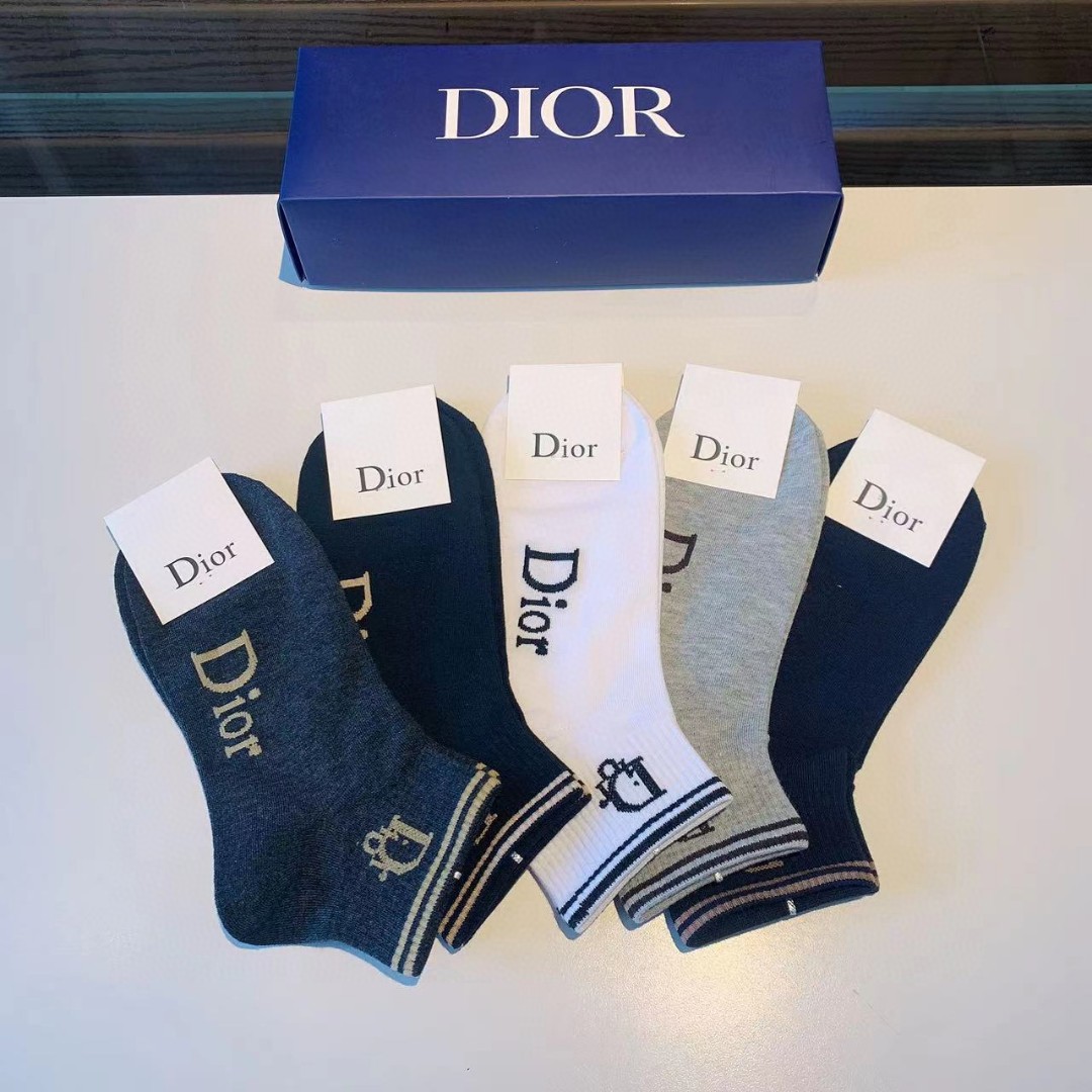 一盒5双Dior迪奥2022新款小腿