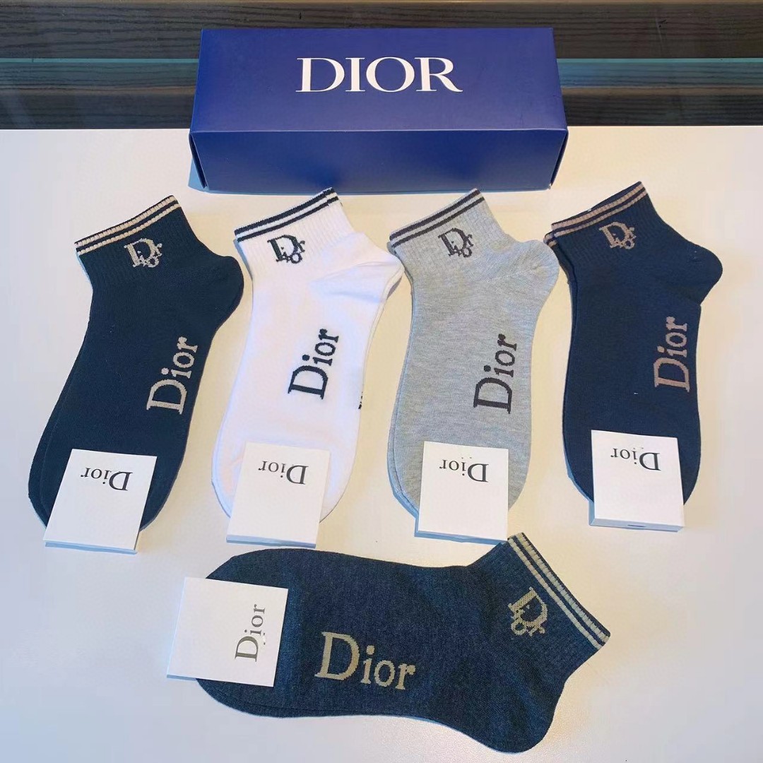 一盒5双Dior迪奥2022新款小腿