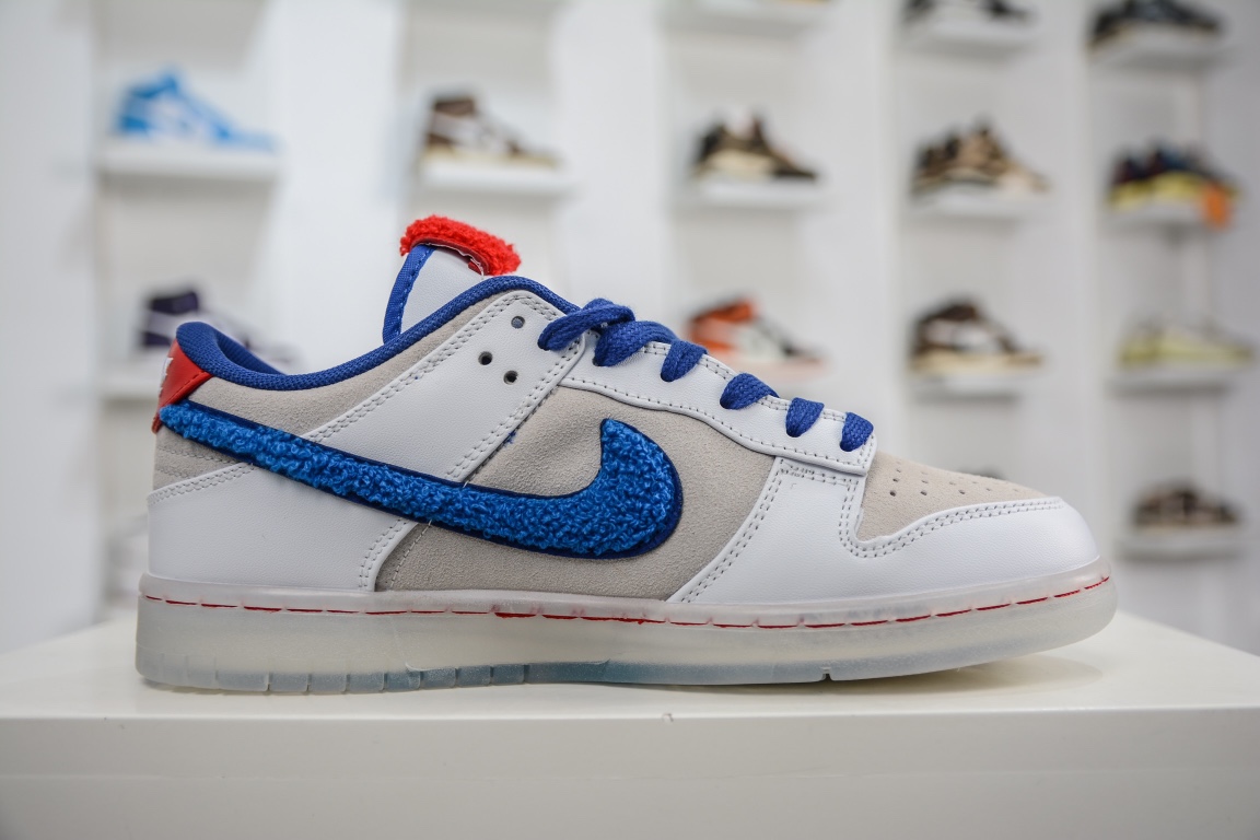 200 原装 Nike Dunk Low ”Year of the Rabbit” 兔年 上海 白蓝红 FD4203-161