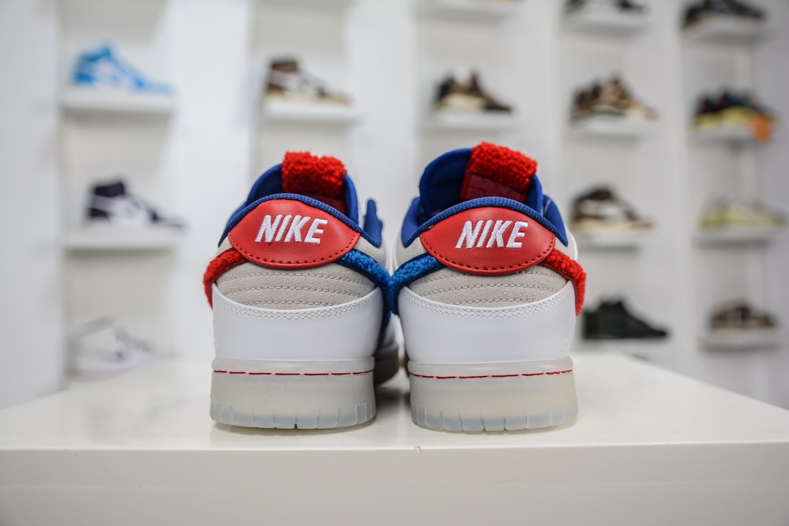 200 原装 Nike Dunk Low ”Year of the Rabbit” 兔年 上海 白蓝红 FD4203-161