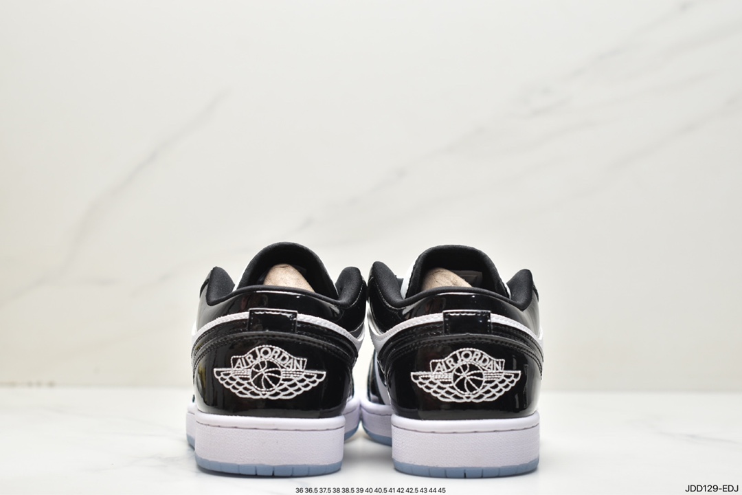120 乔丹Air Jordan 1 Low ”Concord” 乔1康扣 黑白漆皮 低帮篮球鞋 DV1309-100