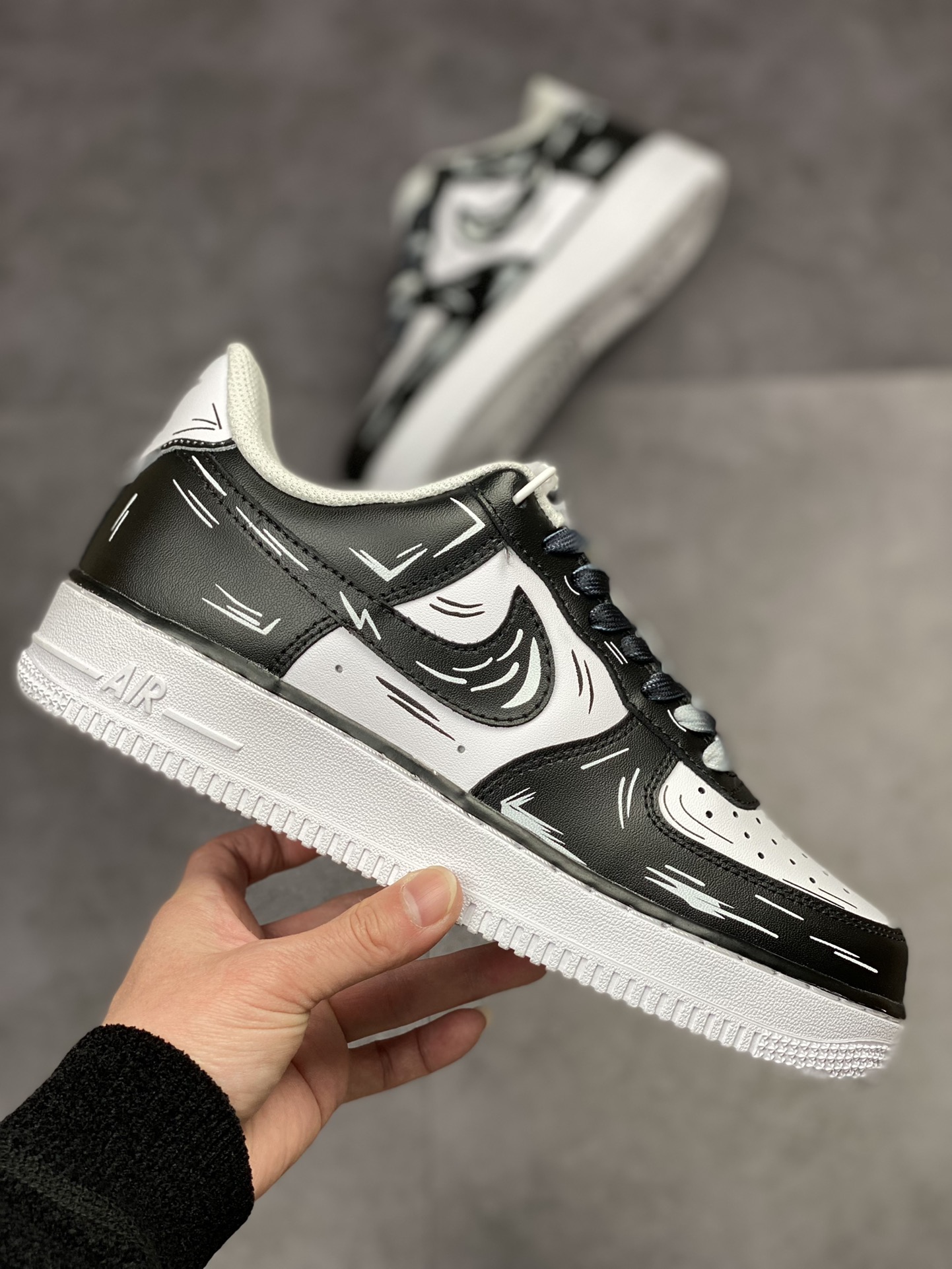 250 Nike Air Force 1 Low 07 二次元黑白熊猫 CW2288-218