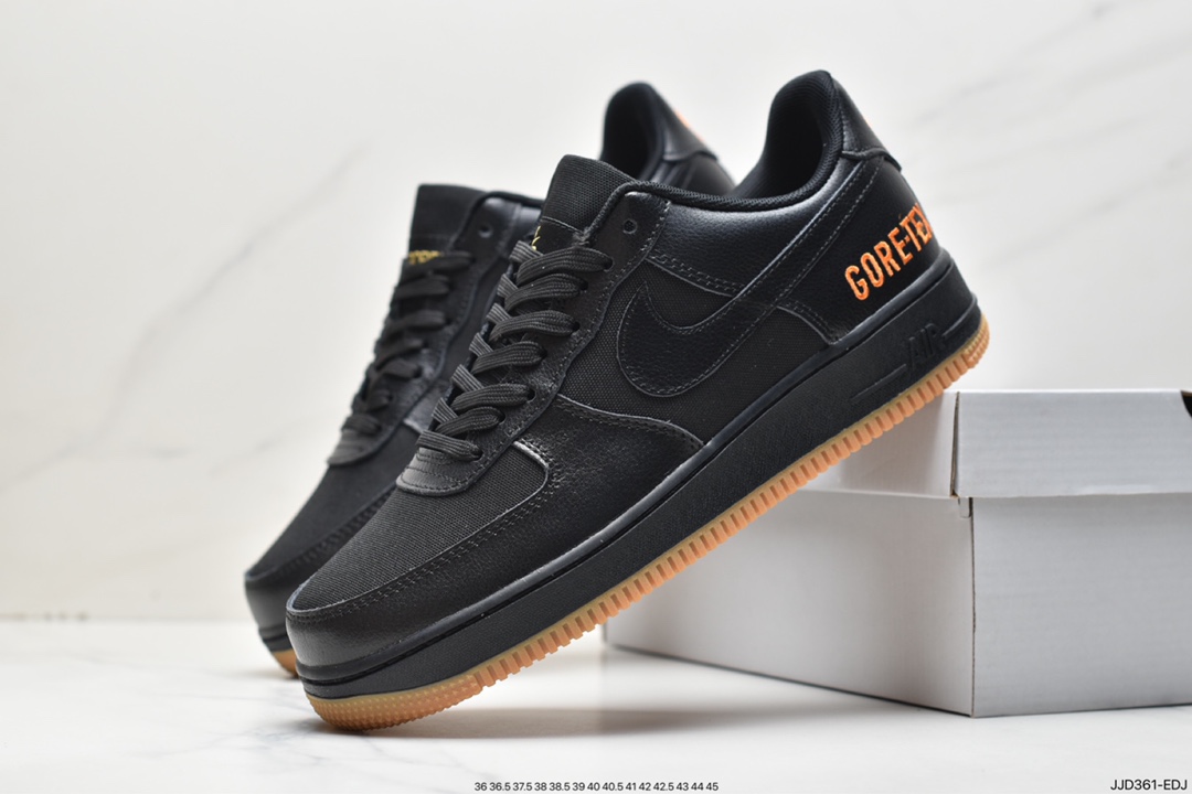 130 Air Force 1′07 Low Premium”GORE-TEX”空军一号经典低帮板鞋“黑橙生胶” CK2630-001