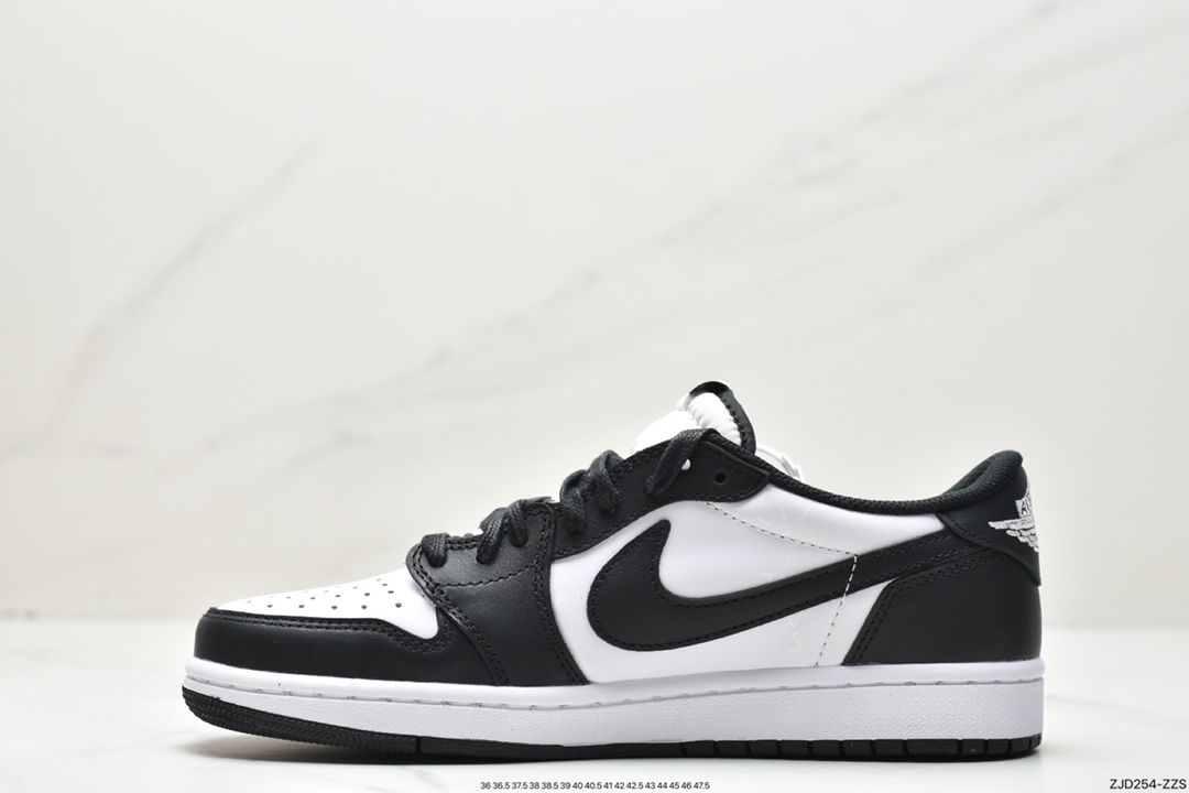 240 Travis Scott x Air Jordan 1 Low OG AJ1 乔1黑白倒勾 低帮篮球鞋 DM7866-007