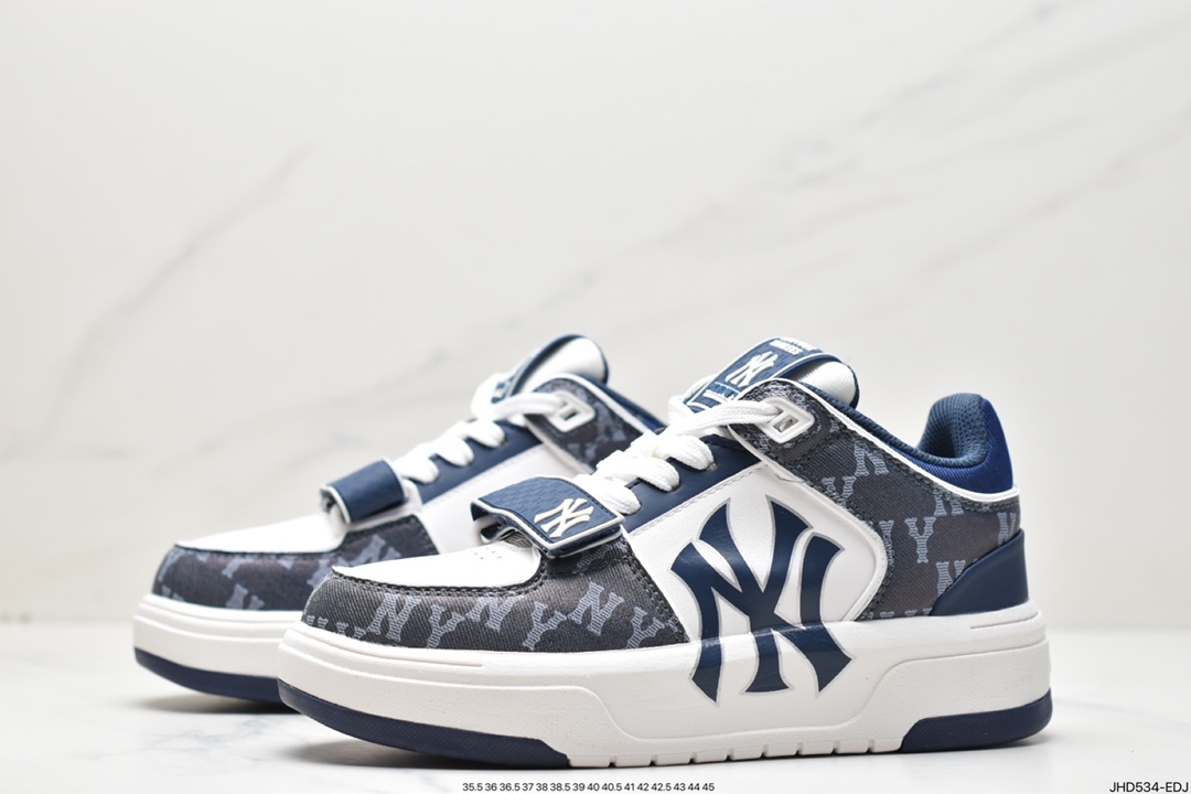 MLB Chunky Liner Senior Shoes Series NY Print New York Versatile Casual Shoes 3ASXLM13N (C0002)