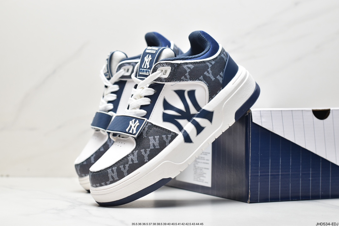 MLB Chunky Liner Senior Shoes Series NY Print New York Versatile Casual Shoes 3ASXLM13N (C0002)