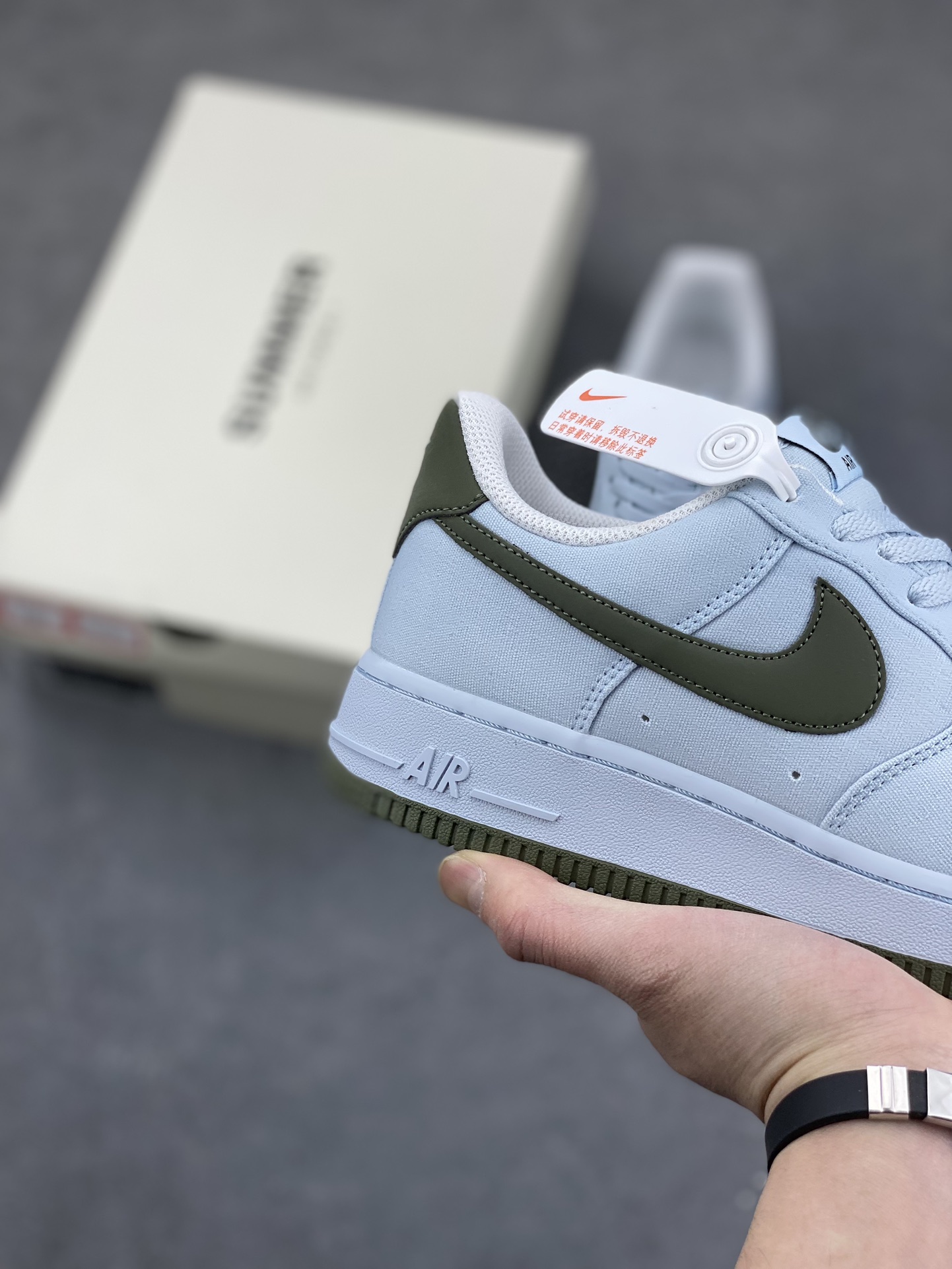 Nike Air Force 1 '07 Low Casual Sneakers - Moon Green Canvas 6 i1677612348 4971 4