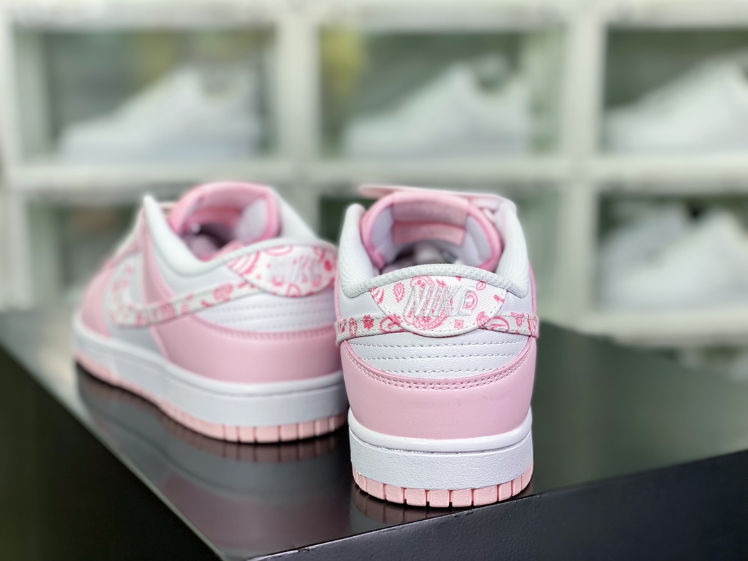 220 SB Dunk Low”Black Paisley”扣篮系列低帮板鞋“皮革粉白腰果花”DH1449-100