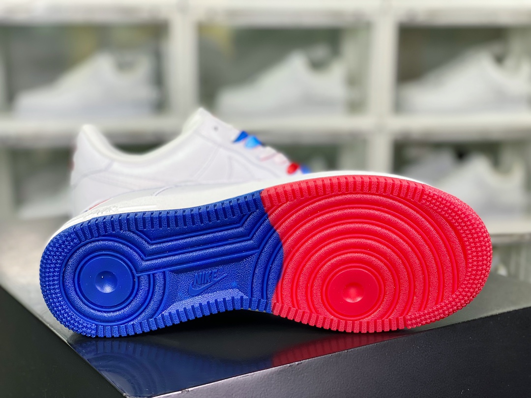 Air Force 1'07 Low QS”White/Deep Blue/Red/Philadelphia 76ers” Air Force 1 sneakers ”White Red Dark Blue Mini Double Hook” NB6578-075