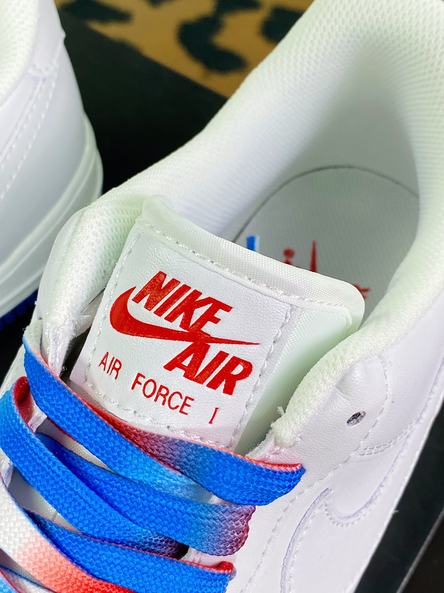 Air Force 1'07 Low QS”White/Deep Blue/Red/Philadelphia 76ers” Air Force 1 sneakers ”White Red Dark Blue Mini Double Hook” NB6578-075