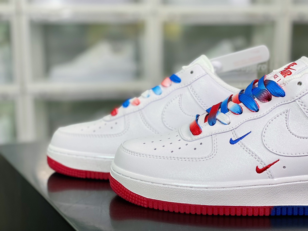 Air Force 1'07 Low QS”White/Deep Blue/Red/Philadelphia 76ers” Air Force 1 sneakers ”White Red Dark Blue Mini Double Hook” NB6578-075