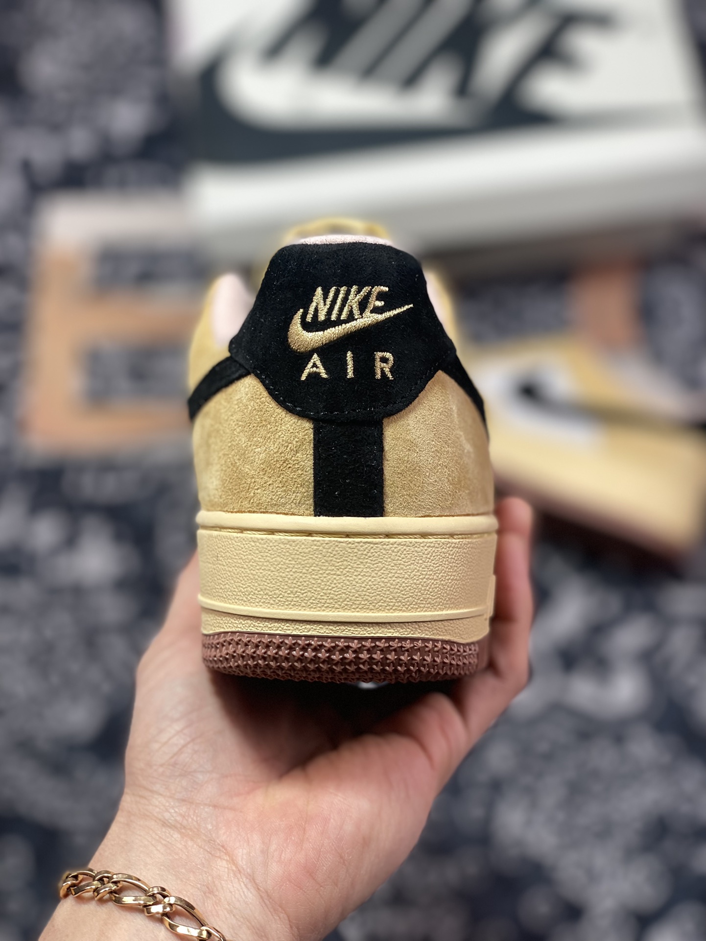 Nike Air Force 1′07 Low Suede”Wheat/Grey/Black”空军一号DE0099-004