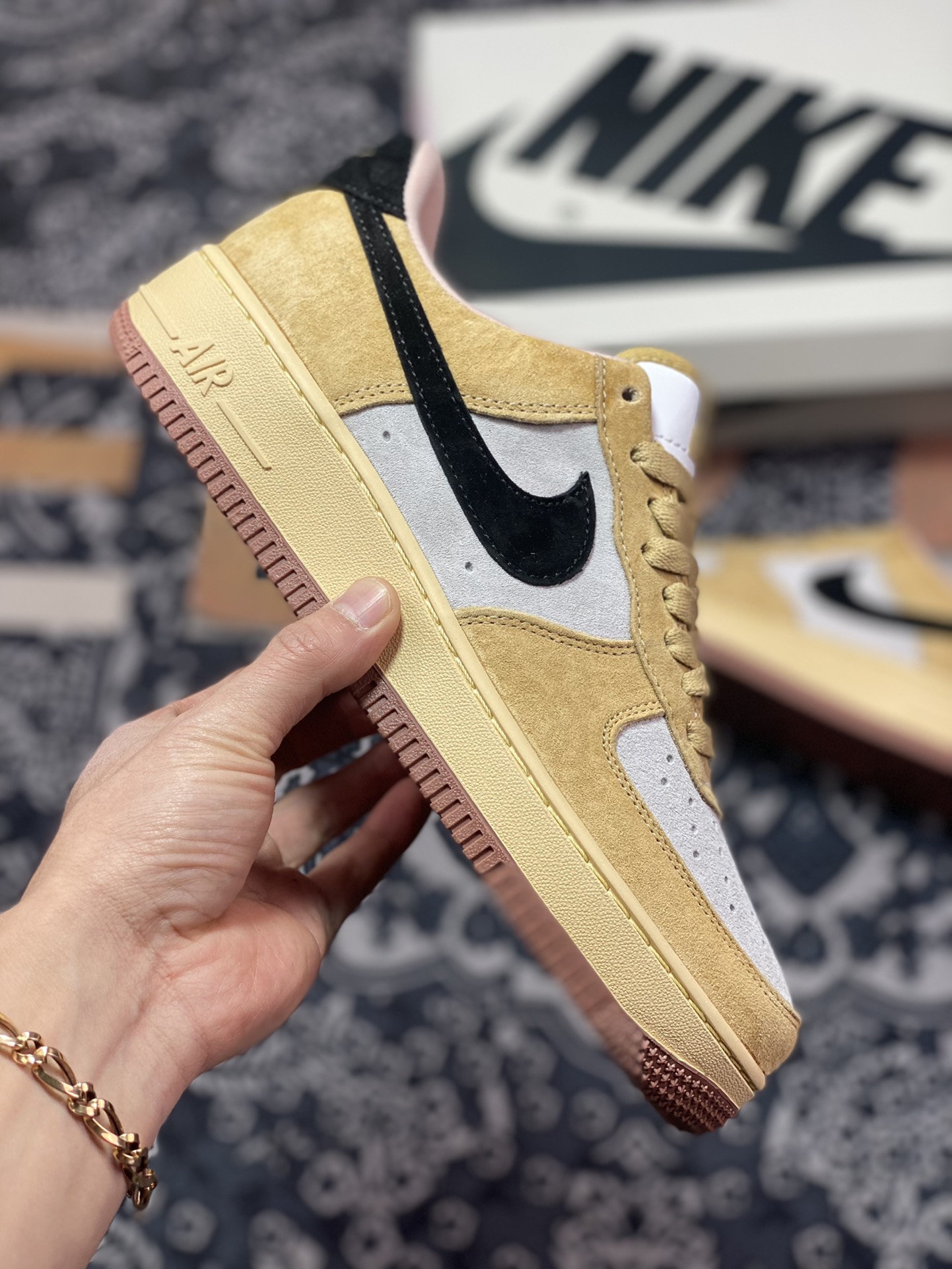 Nike Air Force 1′07 Low Suede”Wheat/Grey/Black”空军一号DE0099-004