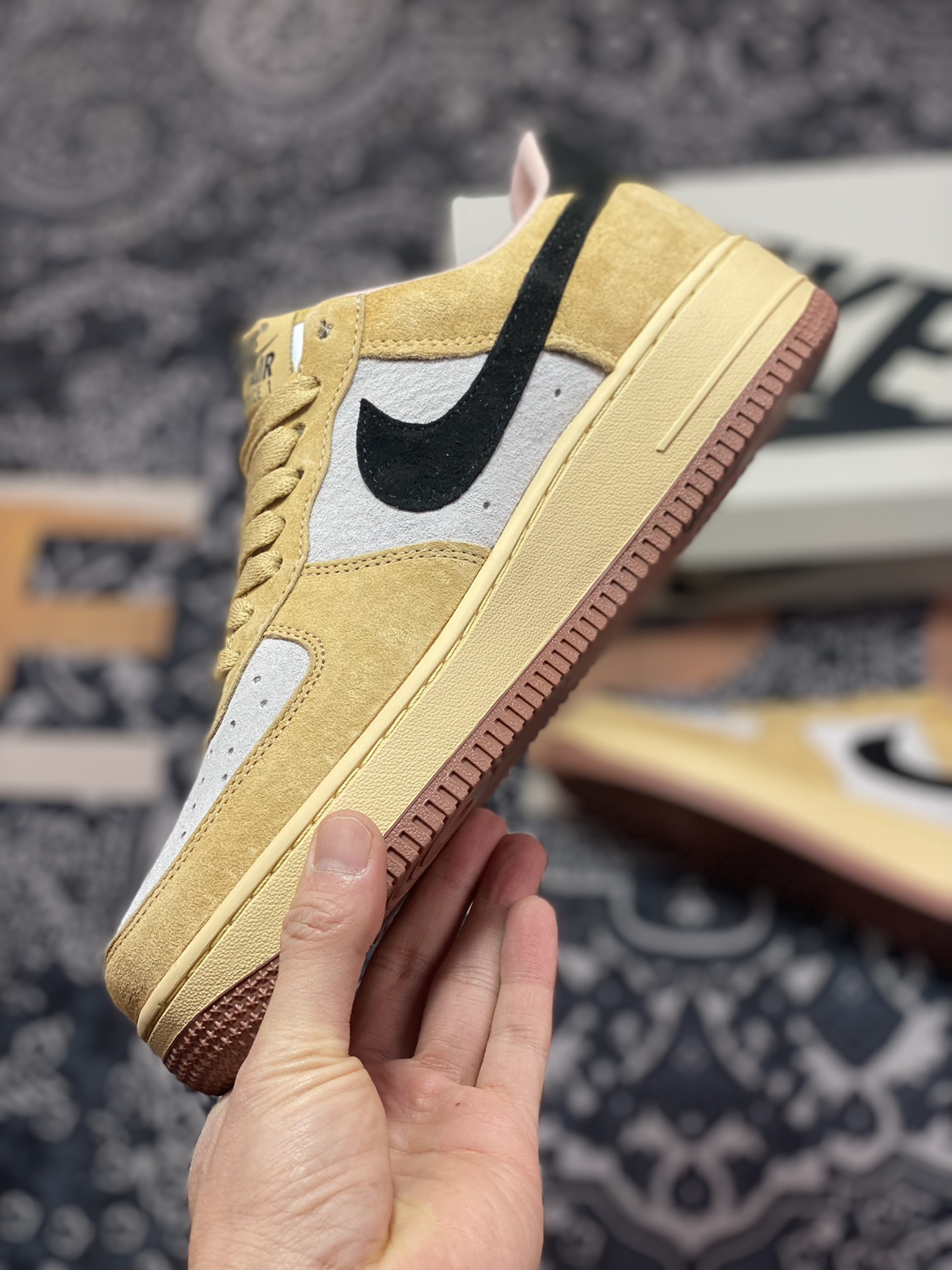 Nike Air Force 1′07 Low Suede”Wheat/Grey/Black”空军一号DE0099-004