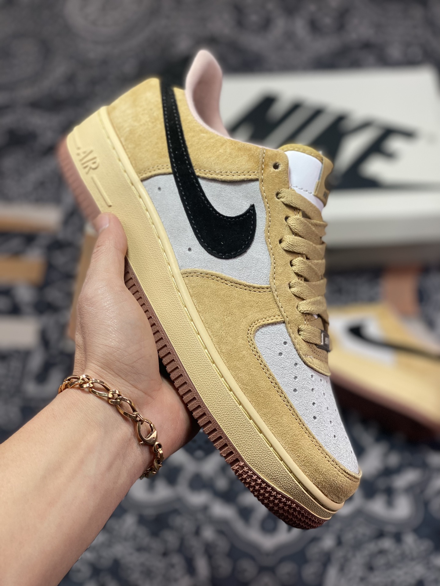 Nike Air Force 1′07 Low Suede”Wheat/Grey/Black”空军一号DE0099-004