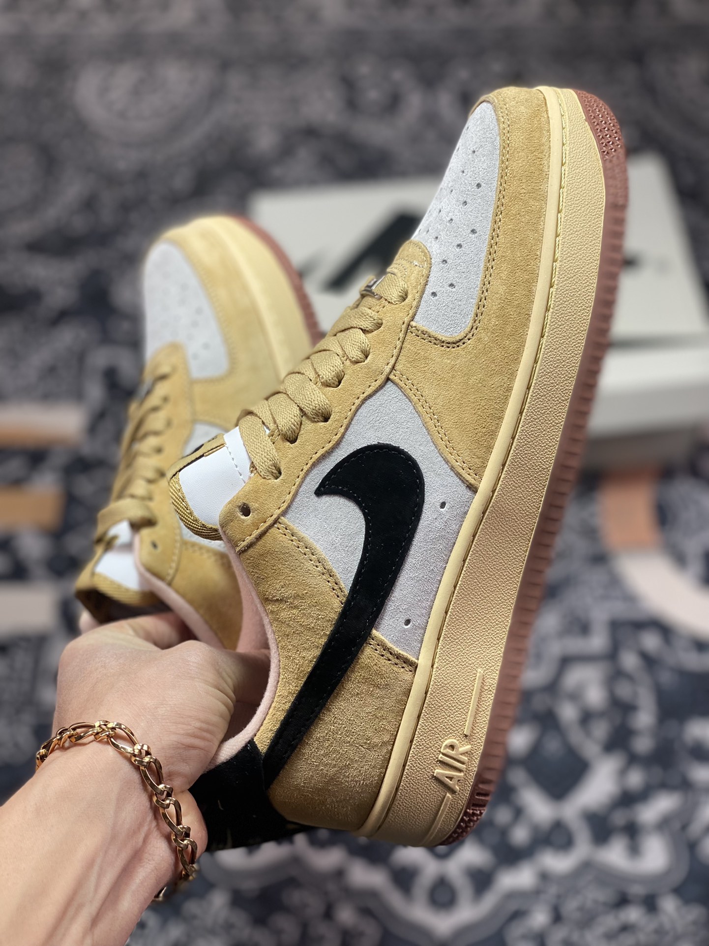 Nike Air Force 1′07 Low Suede”Wheat/Grey/Black”空军一号DE0099-004