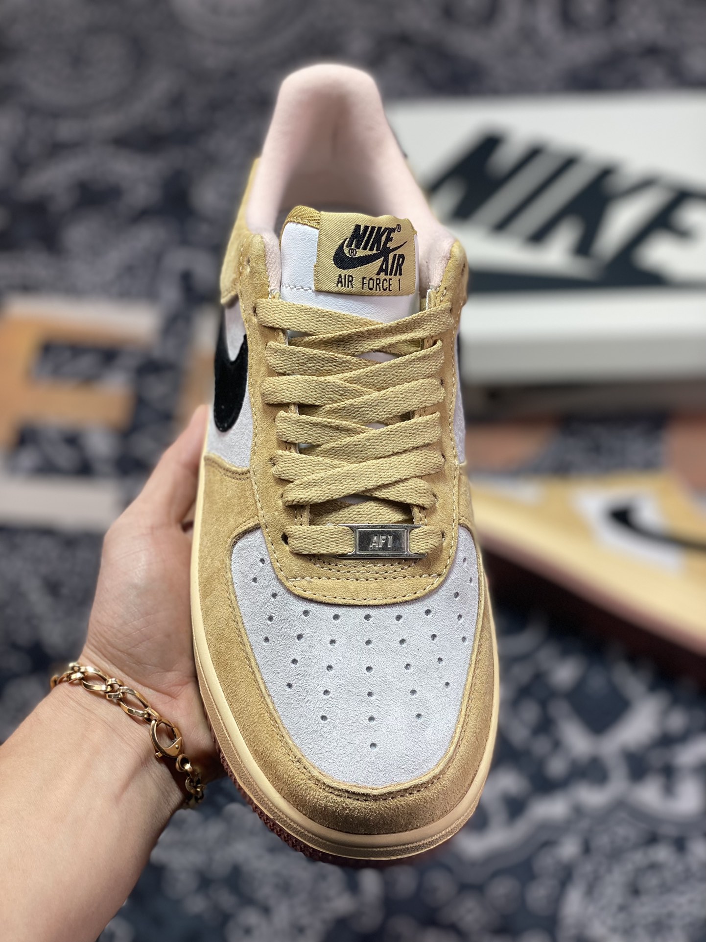 Nike Air Force 1′07 Low Suede”Wheat/Grey/Black”空军一号DE0099-004