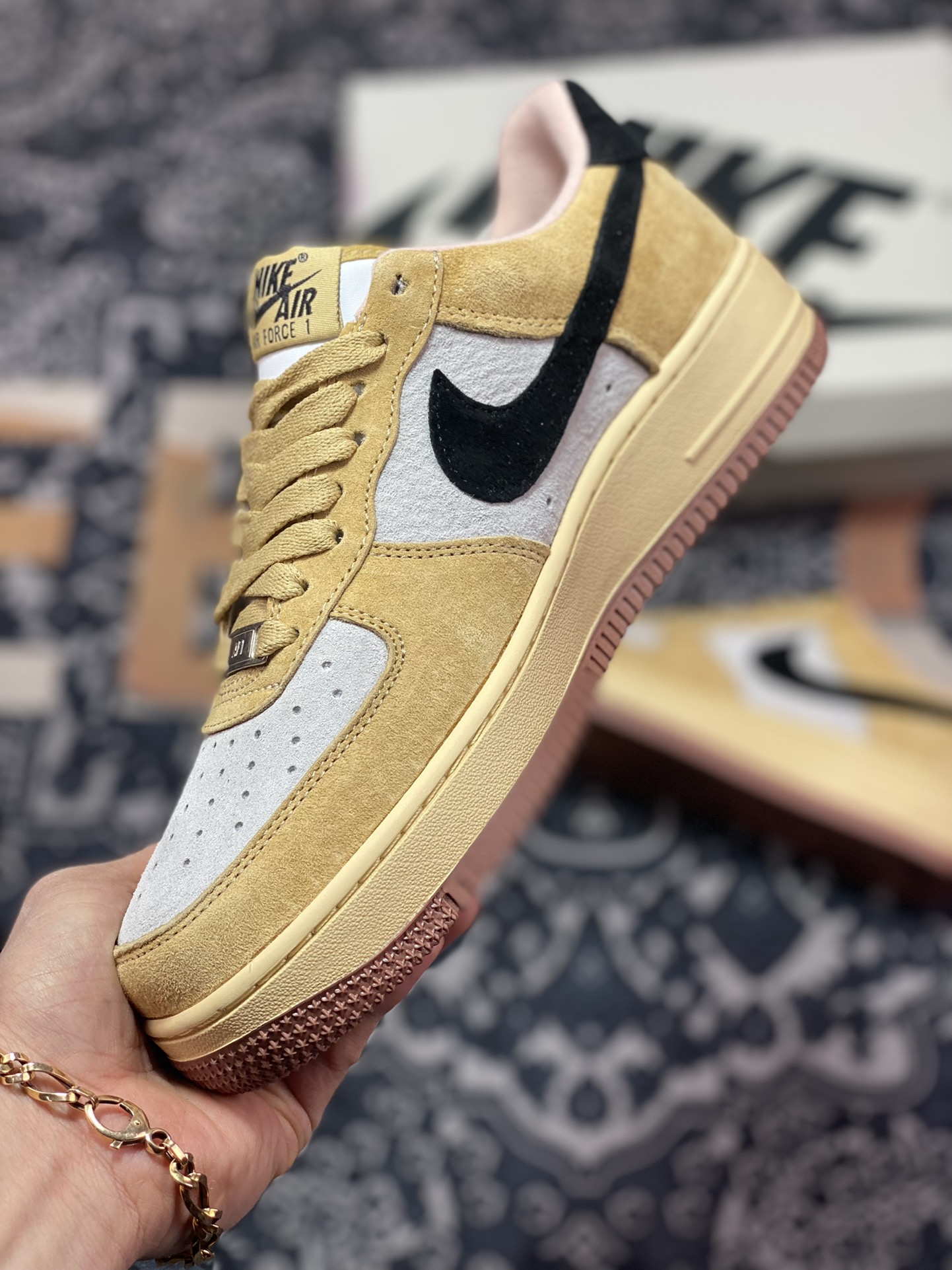 Nike Air Force 1′07 Low Suede”Wheat/Grey/Black”空军一号DE0099-004